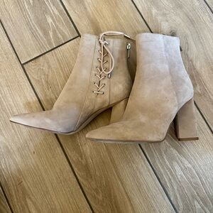 Suede Fringe Booties